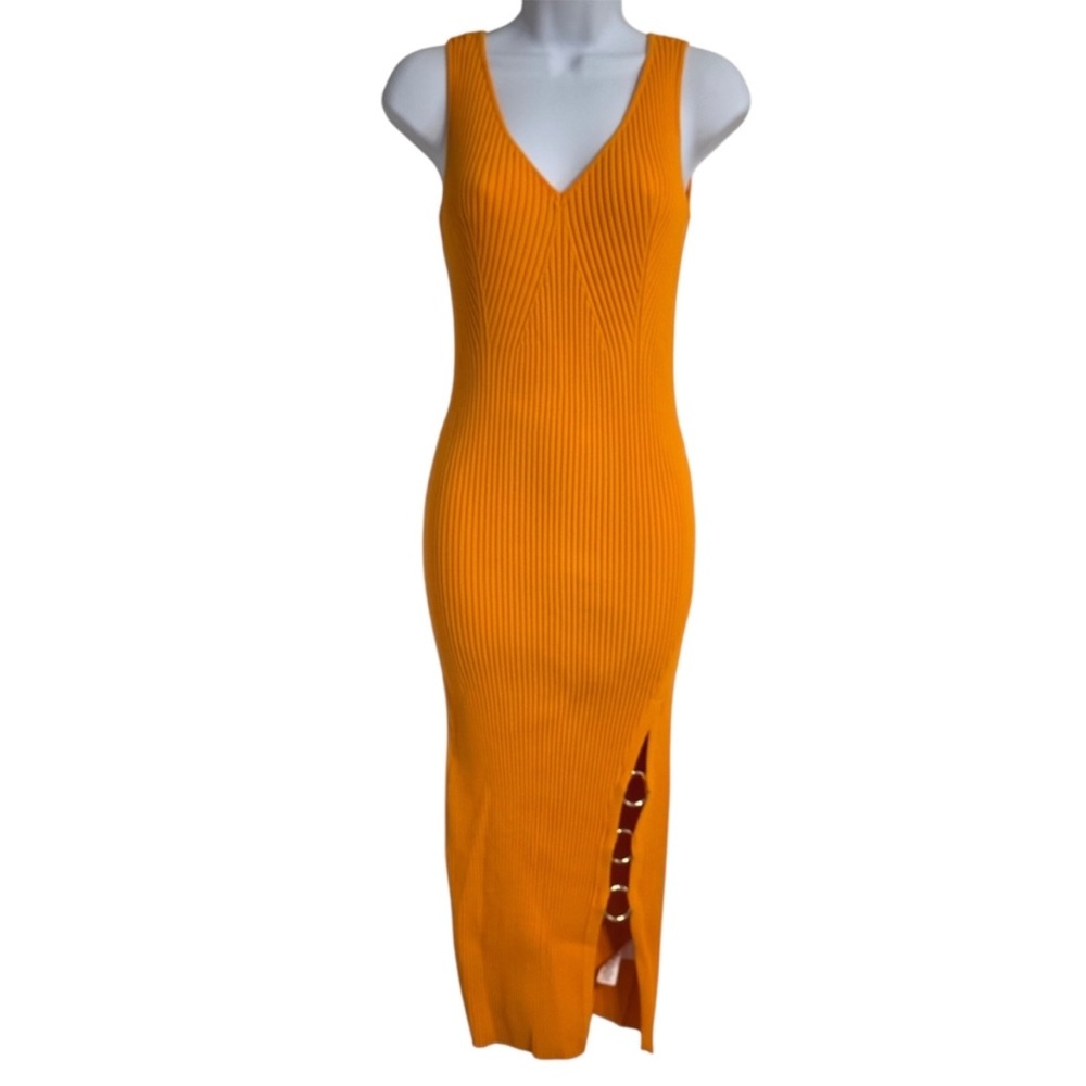 House of Harlow 1960 Orange Midi Dress